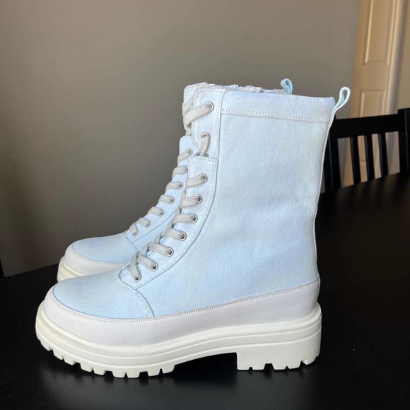 Free People Baby Blue Lace Up Boots - Picture 6 of 13